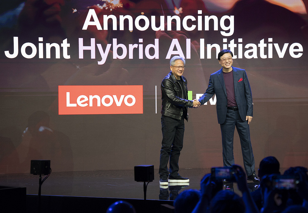 Nvidia’s Jensen Huang Tells Lenovo’s Yang Yuanqing: “This is Gonna Be Your Year! I Feel It.”
