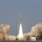 photograph shows the launch of Expace's Kuaizhou-1A carrier rocket in 2020