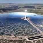 An aerial view of CGN's solar power plant in Jilin, China