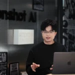 Photograph shows Moonshot AI founder Yang Zhilin