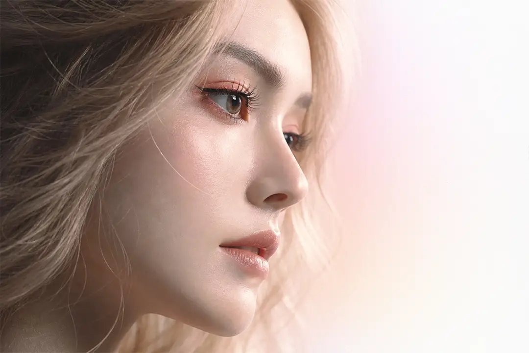 Photograph shows the face of one of Ubtech's new humanoid companion robots