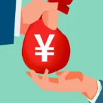 Picture shows an illustration of a bag of money changing hands