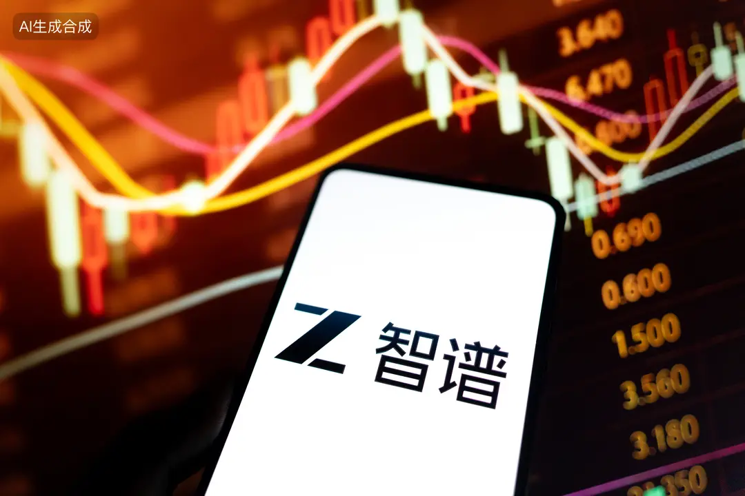Photograph shows a smartphone with the logo of Ship with a share price graph in the background