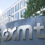 Photograph shows a general view of CXMT office buildings in Shanghai.
