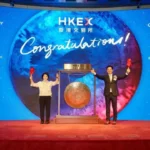Zenergy Battery chairwoman Cat Fang celebrates the company's Hong Kong IPO in April 2025