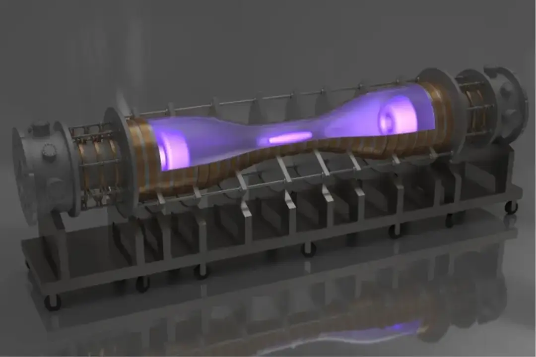 A rendering of Nova Fusion's Nova-1 FRC-SMR fusion device.