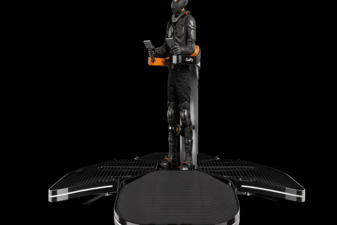 picture shows a model of Coolfly's Urban personal transport device