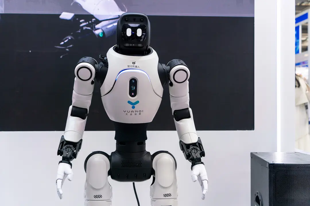 Picture shows a humanoid robot