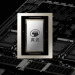 AI-generated image of the Zhenwu V900 AI chip provided by T-Head
