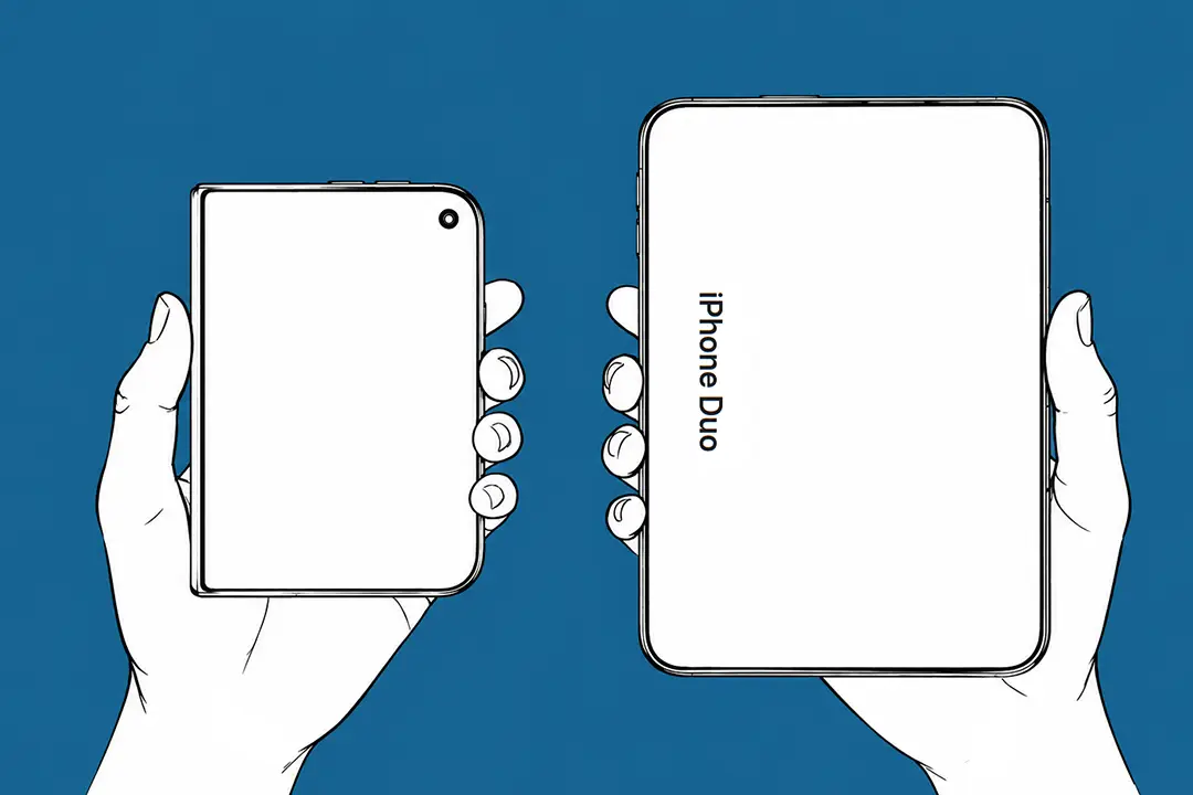 Picture shows an illustration of the iPhone Duo