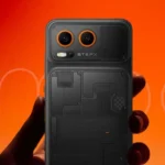 photograph shows a picture of the StepX Neo AI agent phone